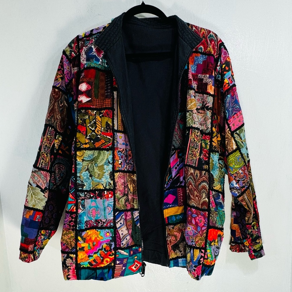 Vtg Patchwork Purple Marguerite Rubel San Francis… - image 4